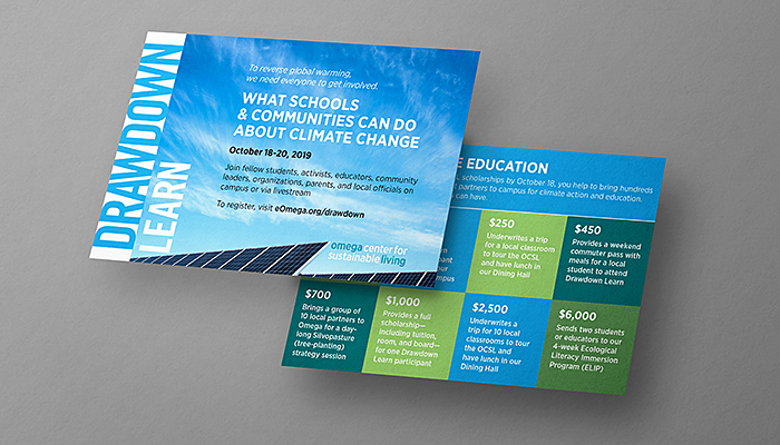Drawdown Learn Postcard